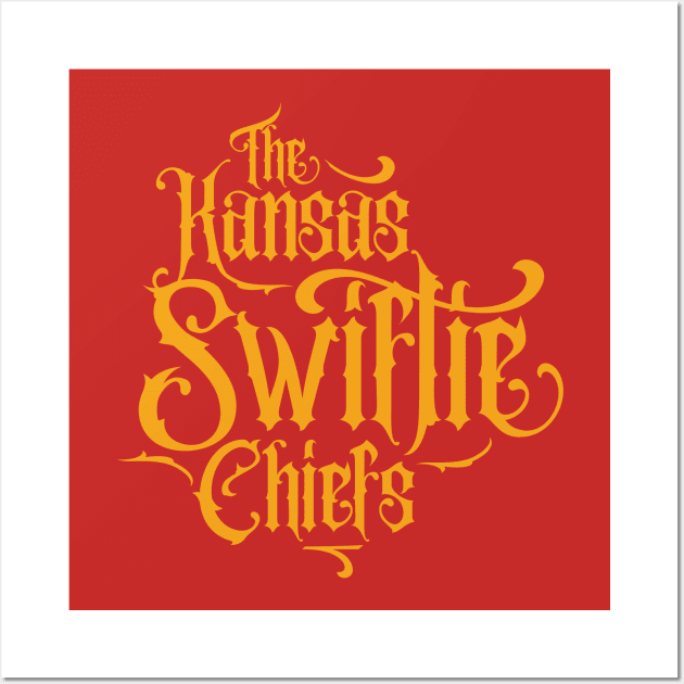 The Kansas Swiftie Chiefs v14 Wall Art by Emma